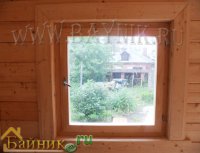 деревянное окно для бани фото